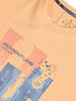 Men Jacquard Oversized Fit Round Neck Sports T-shirt with ELASTO PLUS