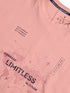 Men Jacquard Oversized Fit Round Neck Sports T-shirt with ELASTO PLUS