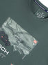 Men Jacquard Oversized Fit Round Neck Sports T-shirt with ELASTO PLUS