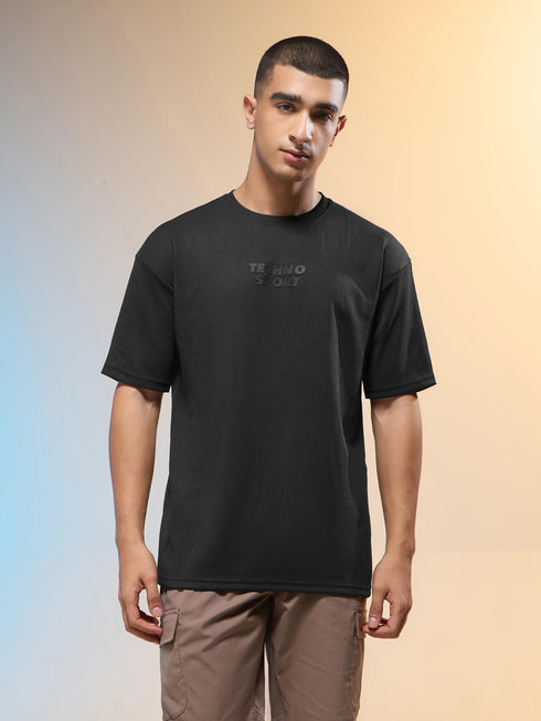 Men Printed Relaxed Fit Round Neck T-shirt with COTFLEX