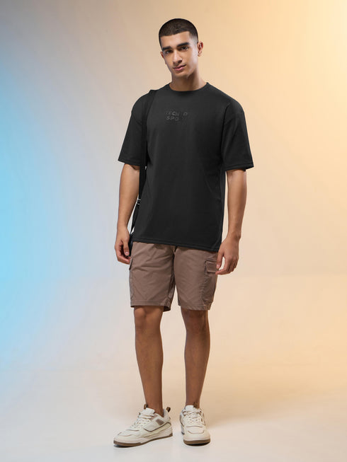 Men Printed Relaxed Fit Round Neck T-shirt with COTFLEX