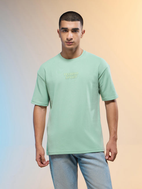 Men Printed Relaxed Fit Round Neck T-shirt with COTFLEX