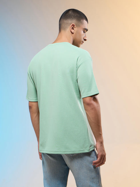 Men Printed Relaxed Fit Round Neck T-shirt with COTFLEX