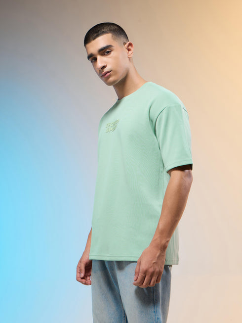 Men Printed Relaxed Fit Round Neck T-shirt with COTFLEX