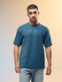 Men Printed Relaxed Fit Round Neck T-shirt with COTFLEX