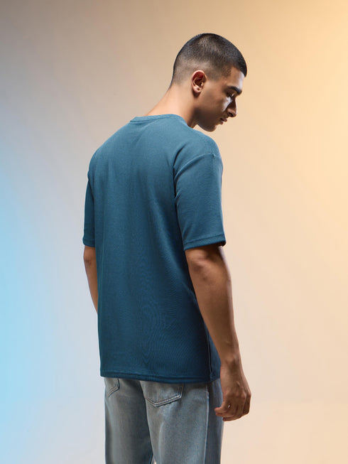 Men Printed Relaxed Fit Round Neck T-shirt with COTFLEX