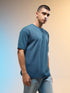 Men Printed Relaxed Fit Round Neck T-shirt with COTFLEX