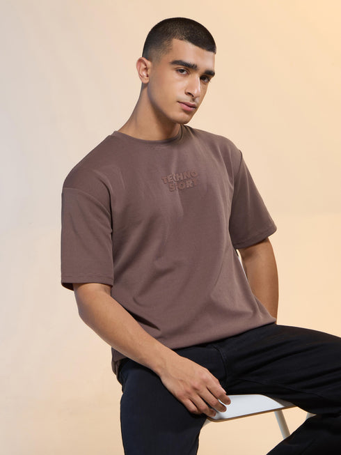 Men Printed Relaxed Fit Round Neck T-shirt with COTFLEX