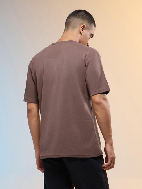 Men Printed Relaxed Fit Round Neck T-shirt with COTFLEX