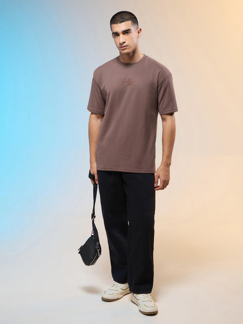 Men Printed Relaxed Fit Round Neck T-shirt with COTFLEX