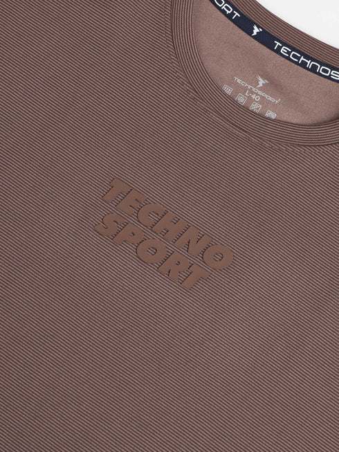 Men Printed Relaxed Fit Round Neck T-shirt with COTFLEX