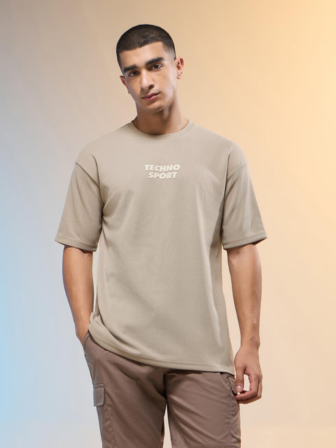 Men Printed Relaxed Fit Round Neck T-shirt with COTFLEX