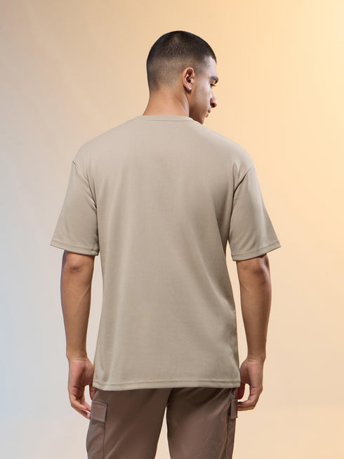 Men Printed Relaxed Fit Round Neck T-shirt with COTFLEX
