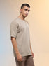 Men Printed Relaxed Fit Round Neck T-shirt with COTFLEX
