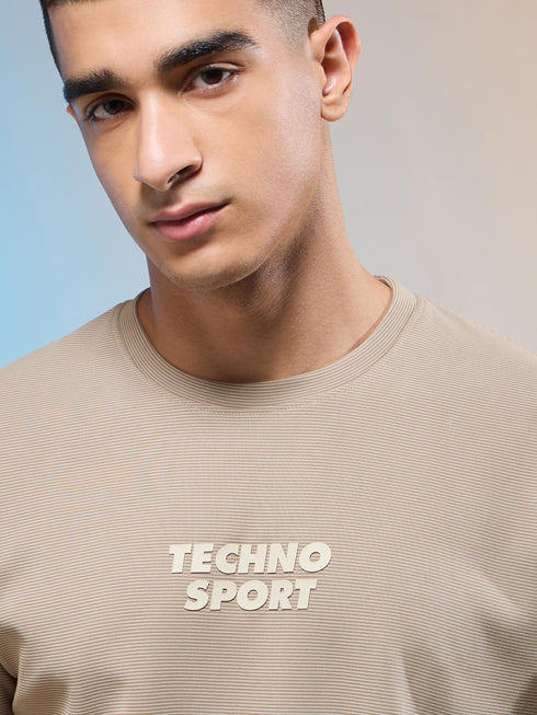 Men Printed Relaxed Fit Round Neck T-shirt with COTFLEX
