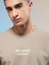 Men Printed Relaxed Fit Round Neck T-shirt with COTFLEX