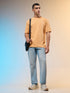 Men Printed Relaxed Fit Round Neck T-shirt with COTFLEX