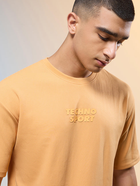 Men Printed Relaxed Fit Round Neck T-shirt with COTFLEX