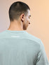 Men Jacquard Slim Fit Round Neck Sports T-shirt with MATPIQ