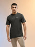 Men Jacquard Slim Fit Round Neck Sports T-shirt with MATPIQ