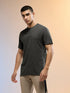Men Jacquard Slim Fit Round Neck Sports T-shirt with MATPIQ