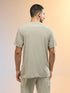 Men Jacquard Slim Fit Round Neck Sports T-shirt with MATPIQ