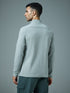 Men Solid Slim Fit Mock Neck Sports T-shirt with ELASTO PLUS