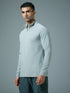 Men Solid Slim Fit Mock Neck Sports T-shirt with ELASTO PLUS