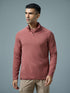 Men Solid Slim Fit Mock Neck Sports T-shirt with ELASTO PLUS