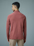 Men Solid Slim Fit Mock Neck Sports T-shirt with ELASTO PLUS