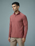 Men Solid Slim Fit Mock Neck Sports T-shirt with ELASTO PLUS