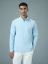 Men Solid Slim Fit Mock Neck Sports T-shirt with ELASTO PLUS