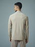 Men Solid Slim Fit Mock Neck Sports T-shirt with ELASTO PLUS