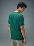 Men Typography Printed Slim Fit Round Neck Sports T-shirt with COTFLEX