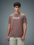Men Typography Printed Slim Fit Round Neck Sports T-shirt with COTFLEX