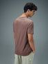 Men Typography Printed Slim Fit Round Neck Sports T-shirt with COTFLEX