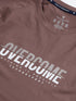 Men Typography Printed Slim Fit Round Neck Sports T-shirt with COTFLEX