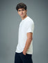 Men Typography Printed Slim Fit Round Neck Sports T-shirt with COTFLEX