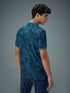 Men Printed Slim Fit Polo Sports T-shirt with MATPIQ