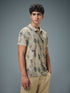 Men Printed Slim Fit Polo Sports T-shirt with MATPIQ