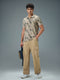Men Printed Slim Fit Polo Sports T-shirt with MATPIQ