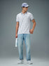 Men Printed Slim Fit Polo Sports T-shirt with MATPIQ
