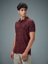 Men Printed Slim Fit Polo Sports T-shirt with MATPIQ