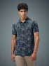 Men Printed Slim Fit Polo Sports T-shirt with MATPIQ