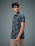 Men Printed Slim Fit Polo Sports T-shirt with MATPIQ