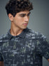 Men Printed Slim Fit Polo Sports T-shirt with MATPIQ