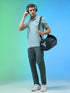 Men Solid Slim Fit Polo Sports T-shirt with MATPIQ