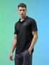 Men Solid Slim Fit Polo Sports T-shirt with MATPIQ