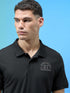 Men Solid Slim Fit Polo Sports T-shirt with MATPIQ