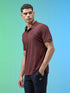 Men Solid Slim Fit Polo Sports T-shirt with MATPIQ